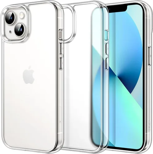 Vista 7 de JETech - Funda para iPhone 13 de 15,5 cm, cubierta de goma a prueba de golpes que no se pone amarilla, parte trasera transparente antiarañazos