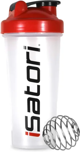 Vista 8 de iSatori Morph Xtreme Intense - Bombsicle (20 porciones) Botella clásica para licuadora (botella transparente con parte superior roja)