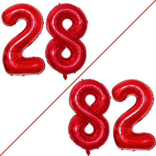 Vista 395 de Goer, conjunto de globos de papel aluminio para decoraciones de cumpleaños, globos de las letras de feliz cumpleaños y de números Oro