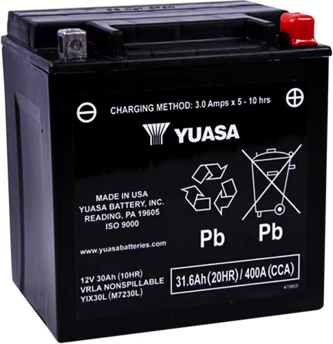 Vista 2 de Yuasa Batería AGM de la serie H activada por fábrica YUAM72RBH YTX20H