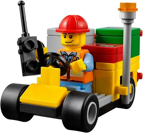 Vista 5 de Juego de construcción Lego Aeropuerto de ciudad 60101 avión de carga (157 piezas)