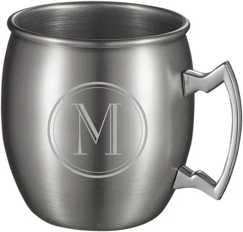 Vista 6 de Visol Kremlin Moscow Mule - Taza de 20 onzas con grabado personalizado de inicial (níquel)