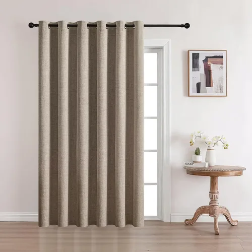 Vista 38 de CUCRAF - Juego de 2 paneles de cortinas de ventana con oscurecimiento total del 100%, de 54 pulgadas de largo, con aspecto de lino falso, cortinas