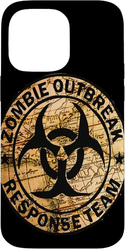 Vista 21 de iPhone 16 Funny Halloween Apocalypse Outbreak Zombie Response Team Case