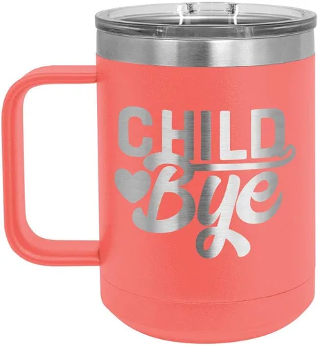 Vista 11 de Taza de café de 15 oz con tapa superior deslizante para niños Taza de café de viaje aislada Ideas de regalo de cumpleaños o Navidad de mujeres