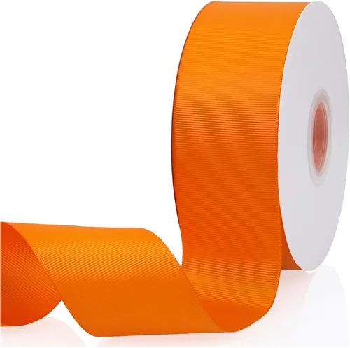 Vista 52 de Cinta de grogrén de doble cara de color liso azul bebé de 1-1/2 pulgadas x 50 yardas para envolver regalos, bodas, fiestas, manualidades, lazos