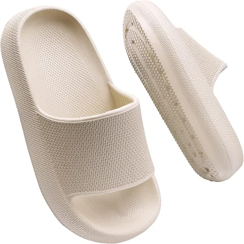 Vista 7 de WYSBAOSHU Sandalias deslizantes para niños y niñas, cómodas, antideslizantes, suela gruesa, para verano, ducha, piscina, playa, agua