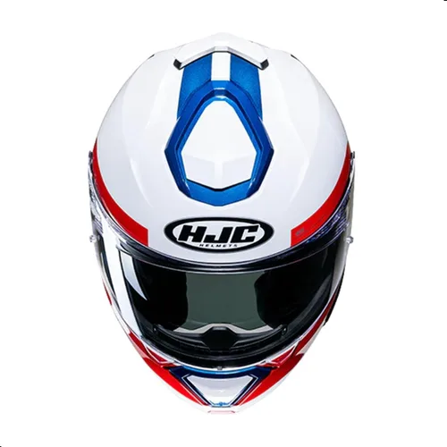 Vista 3 de Casco de motocicleta modular HJC i91 Bina Poly con protector HJ-33 Pin-lock, aprobado por DOT (MC21, X-Small)