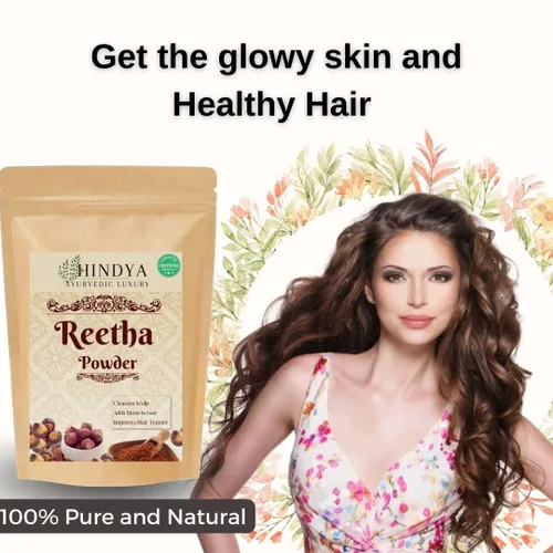 Vista 4 de Polvo Reetha para todo tipo de cabello (3.53 onzas)