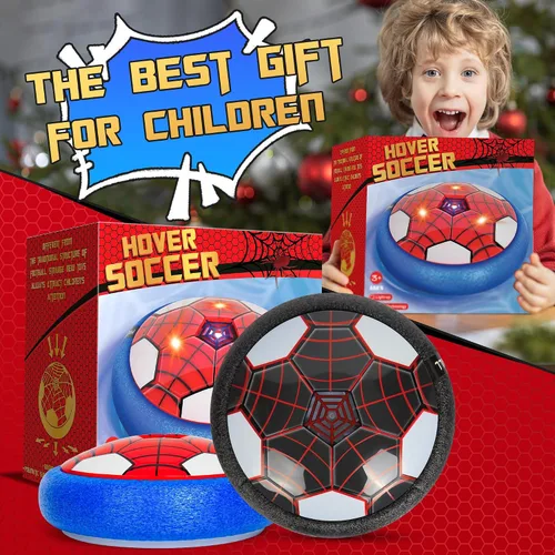 Vista 5 de Balón de Fútbol Flotante, Paquete de 2 - Juguetes de Fútbol de Interior para Niños, Juegos Deportivos Geniales para Niños y Niñas, Regalos