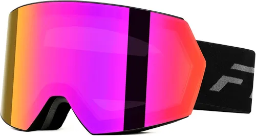 Vista 19 de FMY - Gafas de esquí para hombres, mujeres y jóvenes - Gafas de snowboard y esquí con protección antivaho UV400 para adultos