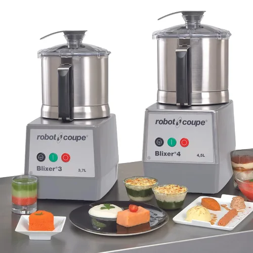 Vista 4 de Robot Coupe BLIXER 4 Batidora vertical comercial de alta velocidad, mezcladora, tazón de acero inoxidable de 4.5 cuartos de galón, 1 velocidad, 120