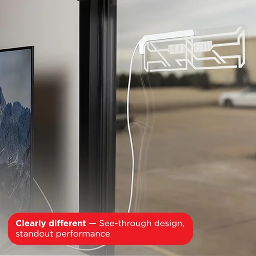 Vista 3 de UltraPro Antena de TV interior para Smart TV, canales locales HD de largo alcance, fácil de montar en pared o ventana, compatible con 4K 1080P HDTV