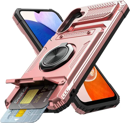 Vista 17 de Vofolen Funda tipo cartera para Samsung Galaxy A15 5G con tarjetero negro