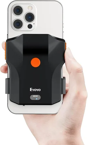 Vista 10 de Eyoyo - Escáner de código de barras Bluetooth inalámbrico portátil para teléfono con clip 1D 2D QR Bluetooth Azul