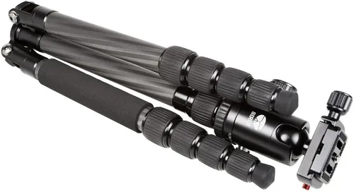 Vista 5 de SIRUI T-025X Trípode de viaje ultraligero de fibra de carbono con cabeza de bola C-10S