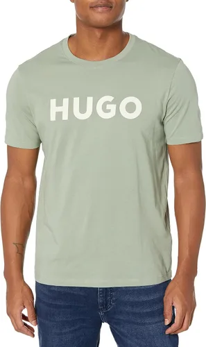 Vista 64 de Hugo Men's Print Logo Short Sleeve T-Shirt Blanco