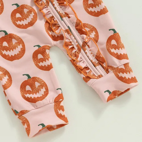 Vista 6 de Doisbetthsay Ropa de bebé recién nacida de Halloween, mameluco de manga larga para bebé, traje de Navidad