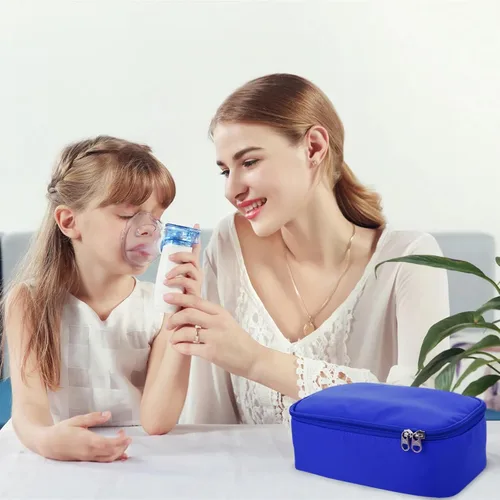 Vista 7 de Beautyflier Estuche de transporte de viaje para nebulizador portátil, espaciador de inhalador para niños y adultos, soporte para inhaladores, bolsa
