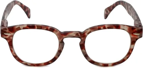 Vista 2 de Calabria 4376CB - Gafas de lectura vintage bifocales con estuche a juego en rojo +1.75