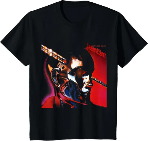 Vista 5 de Judas Priest - Camiseta de clase manchada, Negro