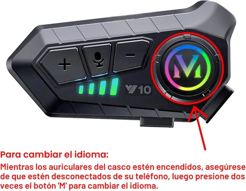 Vista 9 de Auriculares para casco de motocicleta FEYA con alta duración de batería, auriculares para casco IPX6, respuesta/llamada automática, control