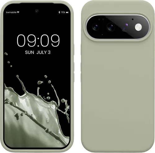 Vista 335 de kwmobile Funda Compatible con Google Pixel 6 - Funda de teléfono de silicona de TPU con acabado suave - Océano Profundo