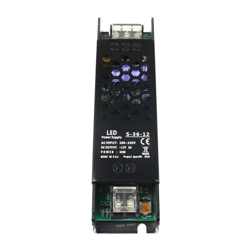 Vista 7 de Fuente de alimentación conmutada regulada universal de 12 V 3 A 36 W, convertidor de 100-250 V CA a 12 V CC, controlador LED, transformador
