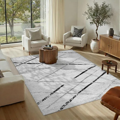 Vista 21 de jinchan - Tapete de pasillo marroquí de 2 x 6 pies con líneas, bohemio, lavable, para cocina, suave, geométrico, de lana sintética, antideslizante