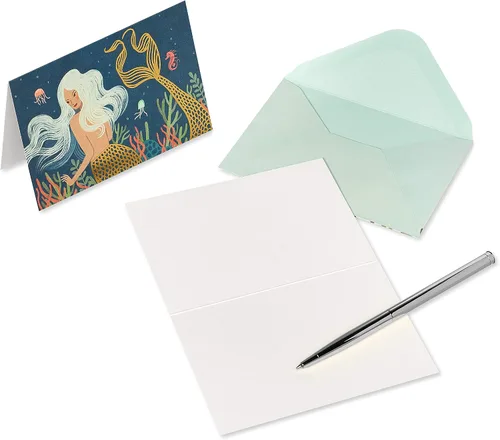 Vista 3 de Papyrus - Tarjetas en blanco con sobres, sirena (14 unidades)