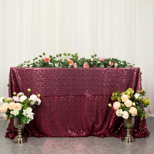 Vista 11 de ShinyBeauty - Mantel rectangular de lentejuelas (60” x 102”), diseño de bodas y fiestas de Navidad