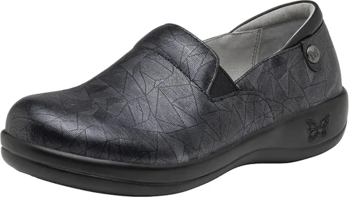 Vista 45 de Zuecos profesionales Alegria, Keli para mujer Cristal de plomo Azure