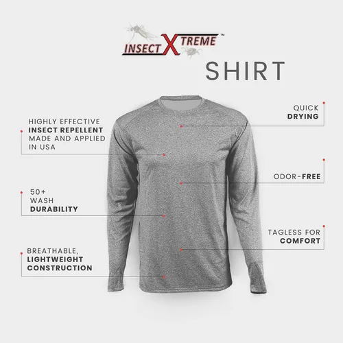 Vista 7 de Insect Xtreme Camisa de alto rendimiento para exteriores con tecnología repelente