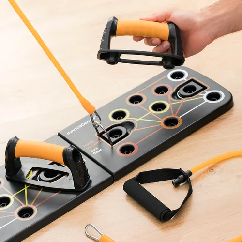 Vista 5 de Tabla de Flexiones Push-Up con Bandas de Resistencia y Guía de Ejercicios Pulsher InnovaGoods