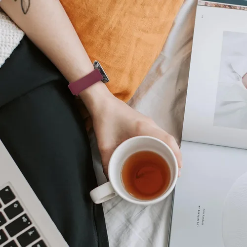 Vista 8 de Meliya Correa para Amazfit Bip 5 bandas para mujeres, hombres, mujeres y hombres, correa deportiva ajustable de silicona suave de 0.866 pulgadas