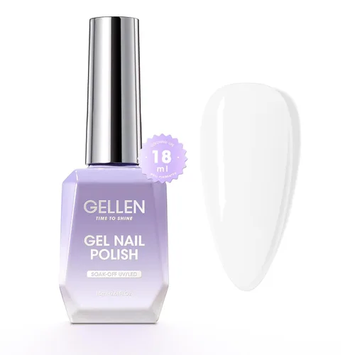 Vista 20 de GELLEN - Base y capa superior de gel, juego de 2 esmaltes de uñas de gel, capa superior que no se limpia 12ml Base Coat & No Wipe Top Coat Set.