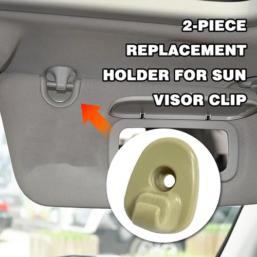 Vista 5 de 2 clips de repuesto para visera de automóvil, compatible con Jeep Liberty 2005 a 2012 y Dodge Nitro 2008 a 2012