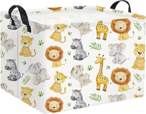 Vista 30 de Cestas para Bebé Cestas de Juguetes para Niños y Niñas Cesta de Regalo del Bosque Vacía Bonita Contenedor de Almacenamiento Caja Organizadora Animal