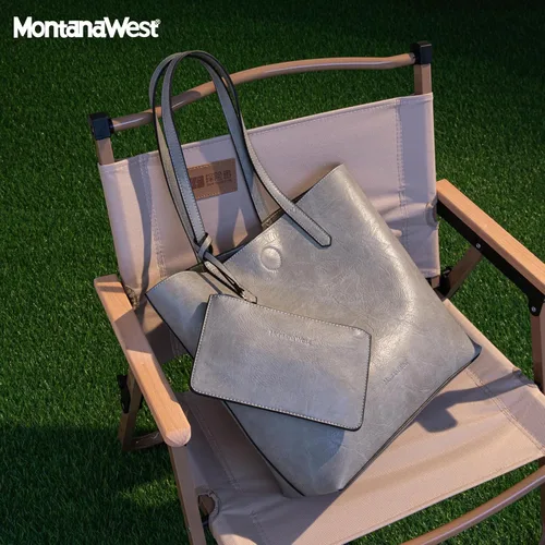 Vista 6 de Montana West - Bolso de mano para mujer con asa superior, bolsos suaves tipo bandolera