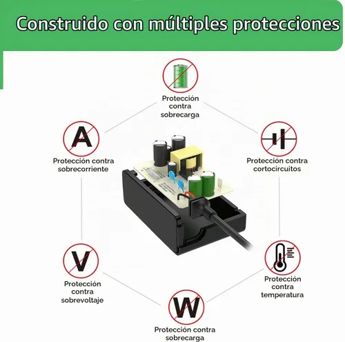 Vista 4 de Adaptador de fuente de alimentación micro USB de 5V 2A para el cuidado