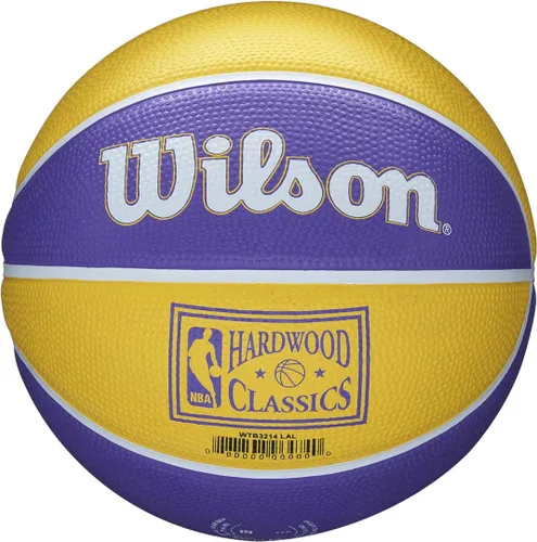 Vista 7 de Wilson NBA Team Retro Mini Balones de Baloncesto - Tamaño Mini - 3" Los Angeles Lakers
