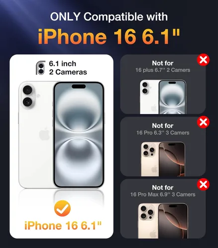 Vista 985 de DIACLARA - Funda transparente compatible con iPhone XR 6.1 pulgadas 2018