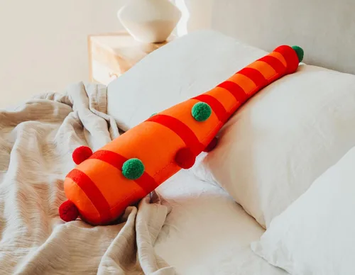 Vista 3 de Killer Klowns from Outer Space - Bate de béisbol naranja de 30 pulgadas, juguete de peluche grande y suave