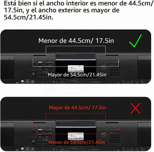 Vista 7 de Soporte de partituras compatible con teclado piano electrónico Yamaha P85 serie P95 (negro)