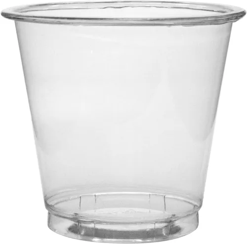 Vista 2 de Karat [3 oz - 2,500 ct] Vasos de plástico pequeños, vasos de enjuague bucal desechables para baño Transparente