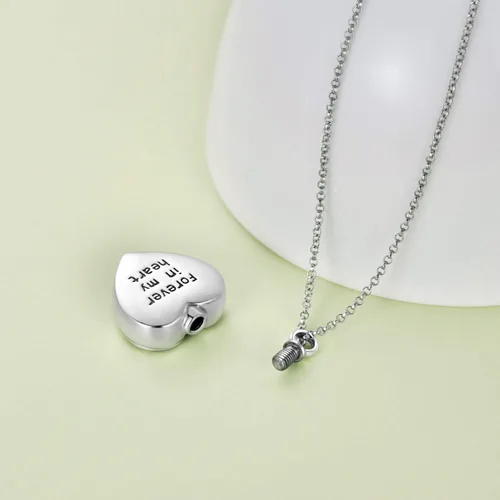 Vista 4 de SOULMEET Joyería de cremación para cenizas, collar de urna de plata esterlina para cenizas, mujeres y hombres, joyas de recuerdos de aprecio