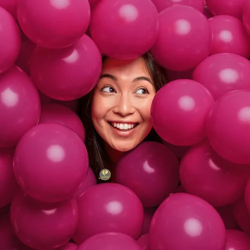 Vista 35 de AFTERLOON® - Mini globos de látex de goma natural, 50 unidades, color amarillo albaricoque, de 5 pulgadas, sin plástico, alternativo, color mate