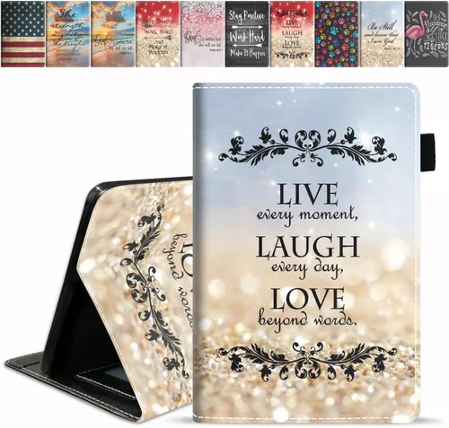 Vista 24 de Funda para tableta Amazon Fire Max 11 (13ª generación, versión 2023), funda delgada de piel sintética con ranura para tarjetas y encendido