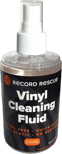Vista 2 de Líquido de limpieza de vinilo y toalla de microfibra - Solución de lavado récord (botella de spray de 6.8 fl oz) Record Rescue