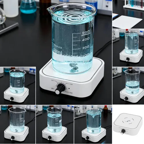Vista 2 de Fockety Magnetic Stirrer, Powerful Electric Mixer for Liquid Mixing, Automatic Stirring Function, Portable and Efficient, with Silent Operation for